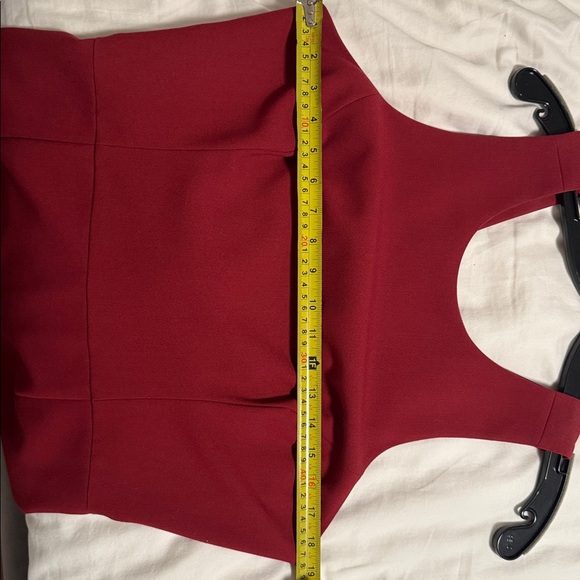 FCUK dress burgundy size 12 worn one time - Picture 10 of 11